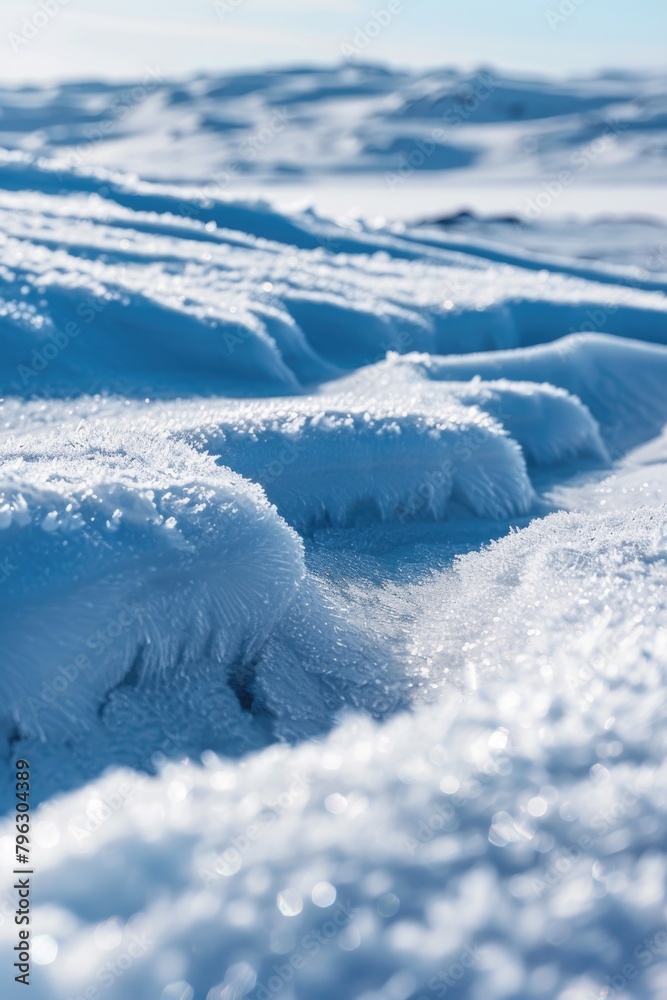 Detailed view of snow covered ground. Perfect for winter themed designs Detailed view of snow covered ground. Perfect for winter themed designs