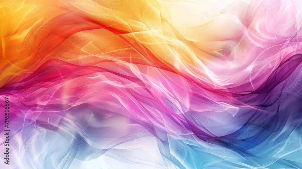 Abstract modern art concept with vibrant colors blending into a dynamic business background