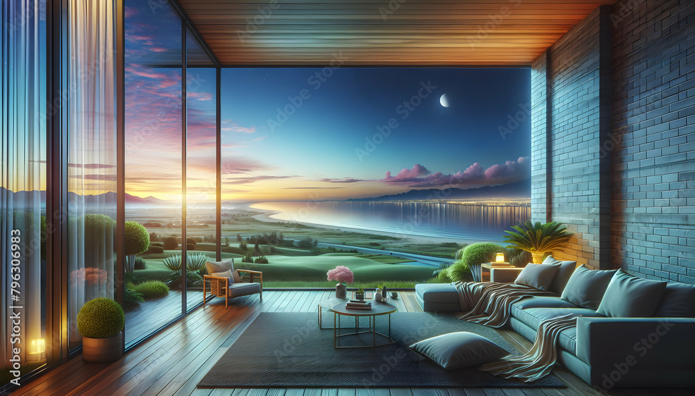 Expansive Horizon View - Ideal for Businesses Promoting Relaxation and Reflection in the Workplace Expansive Horizon View - Ideal for Businesses Promoting Relaxation and Reflection in the Workplace