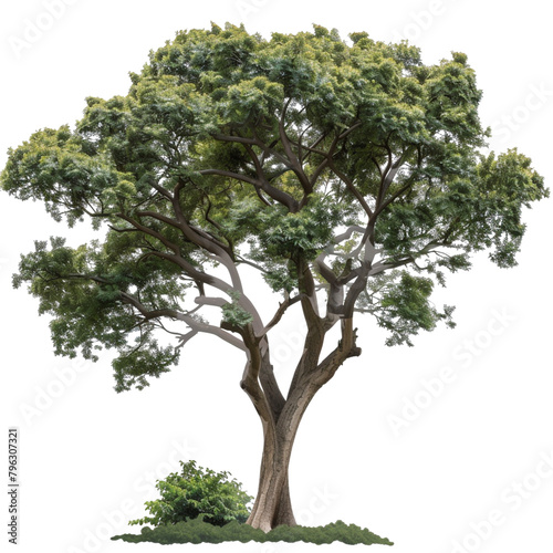 a realistic tree with branches and leaves isolated on transparent background