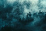 Foggy Forest with Ethereal Atmosphere.