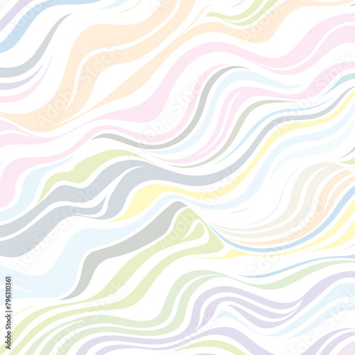 abstract pastel wavy line design background 