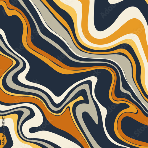 abstract retro styled swirl pattern design