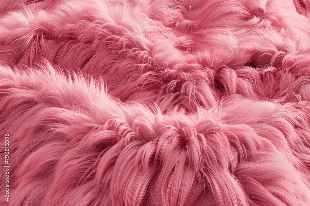 A close up of a pile of pink fur. Suitable for various design projects