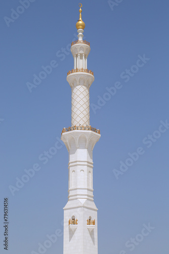 Detail of Sheikh Zayed Grand Mosque, Abu Dhabi, United Arab Emirates.