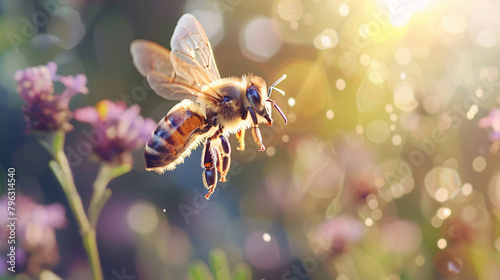 Bee on flower © Waji