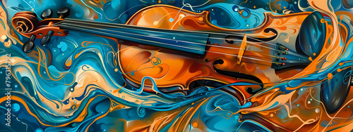 Symphonic Canvas: The Art of Violin Harmony