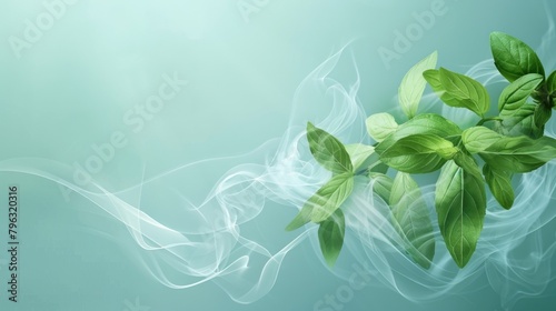 Close-up shot of a plant emitting smoke, suitable for various concepts