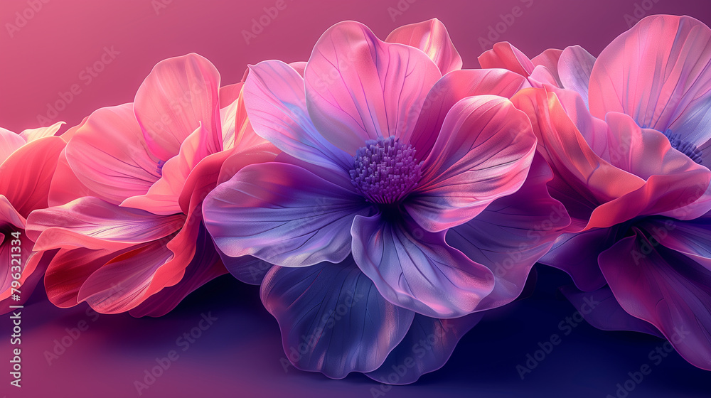 pink and blue flowers on pink background pink and blue flowers on pink background
