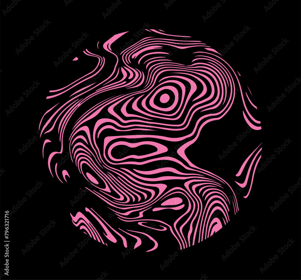 Circle with ink marble texture on a dark background. Circle with ink marble texture on a dark background.