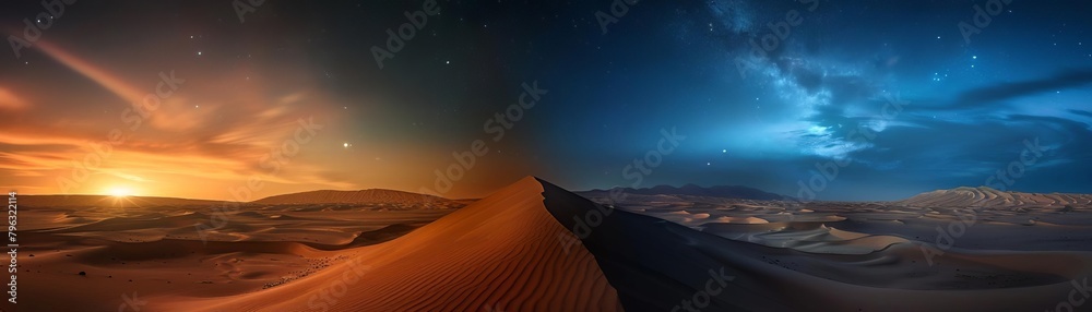Day and night in the desert