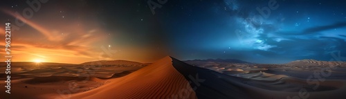 Day and night in the desert