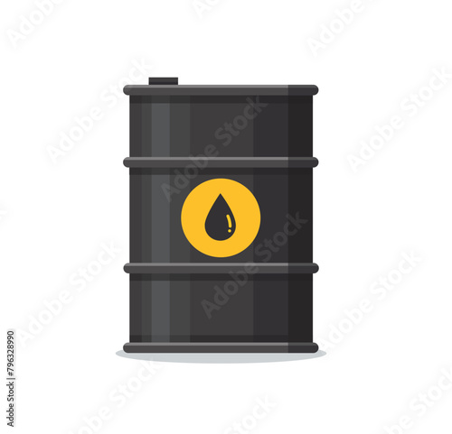 Oil barrels fuel vector illustration