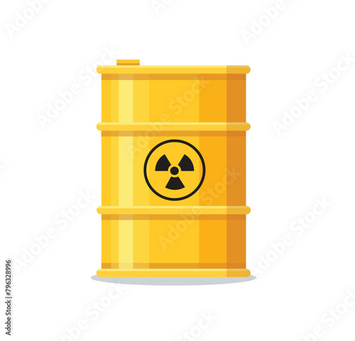 barrels with toxic waste vector illustration