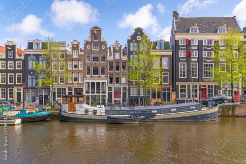 Obraz na płótnie Architecture in Amsterdam, Netherlands w salonie