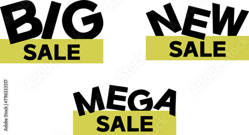 set of sale tags
