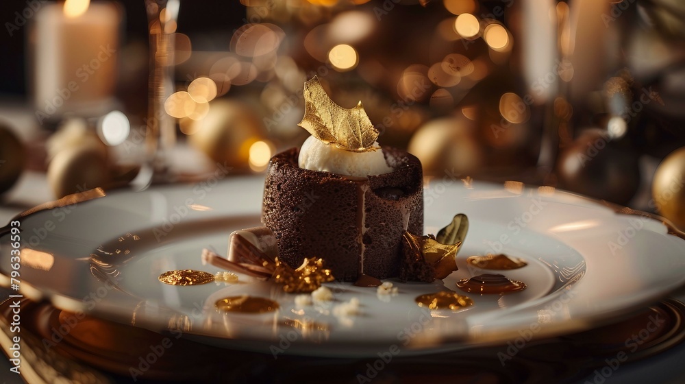 Naklejka premium Chocolate cake