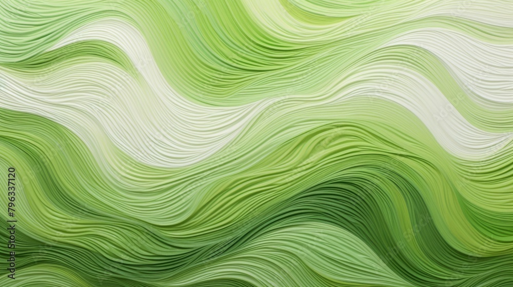 Green wavy textured background. Abstract paper waves texture in green. Green wavy textured background. Abstract paper waves texture in green.