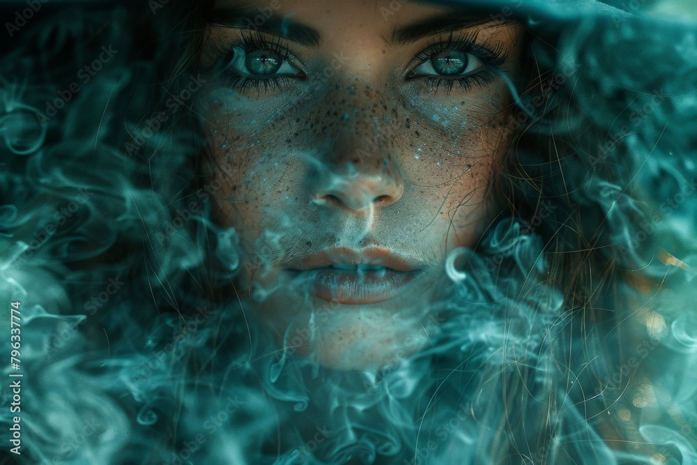 Detailed abstract image showing swirling smoke patterns and an empty space for adding content or design elements Detailed abstract image showing swirling smoke patterns and an empty space for adding content or design elements