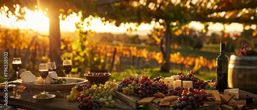 A vineyard wine tasting event featuring organic wines