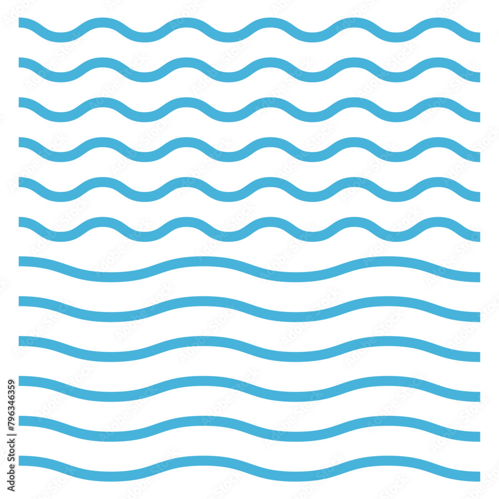 Adobe Wavy line and wavy zigzag pattern lines. Vector blue underlines, smooth end squiggly horizontal curvy squiggles ilustrator Artwork eps10 Adobe Wavy line and wavy zigzag pattern lines. Vector blue underlines, smooth end squiggly horizontal curvy squiggles ilustrator Artwork eps10