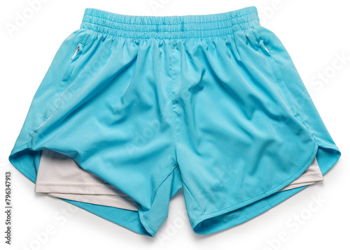 Sport shorts isolated on white background, Running sports shorts on White With clipping path.