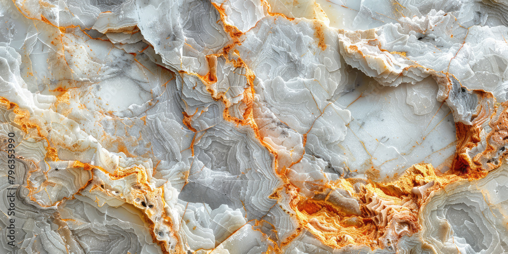 Marble texture, white background, orange details, high resolution, in the style of Canon camera quality. Created with Ai