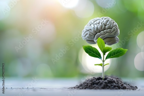Human brain thrives with education benefiting from continual learning and growth. Concept Education, Learning, Growth, Human Brain, Continual Improvement
