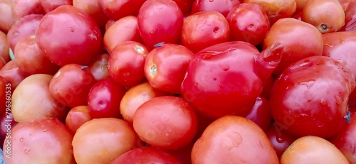 Close up of Tomatos in the market