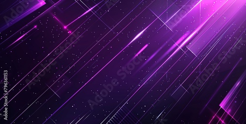 abstract background with glowing purple lines