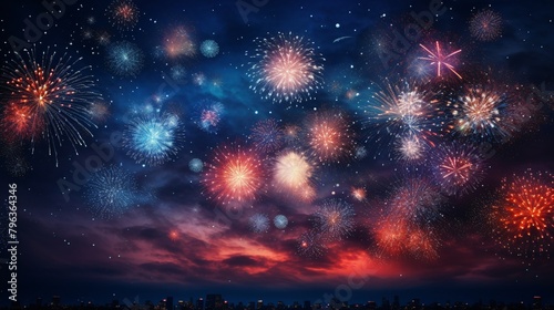 fireworks in the sky © Dumitru