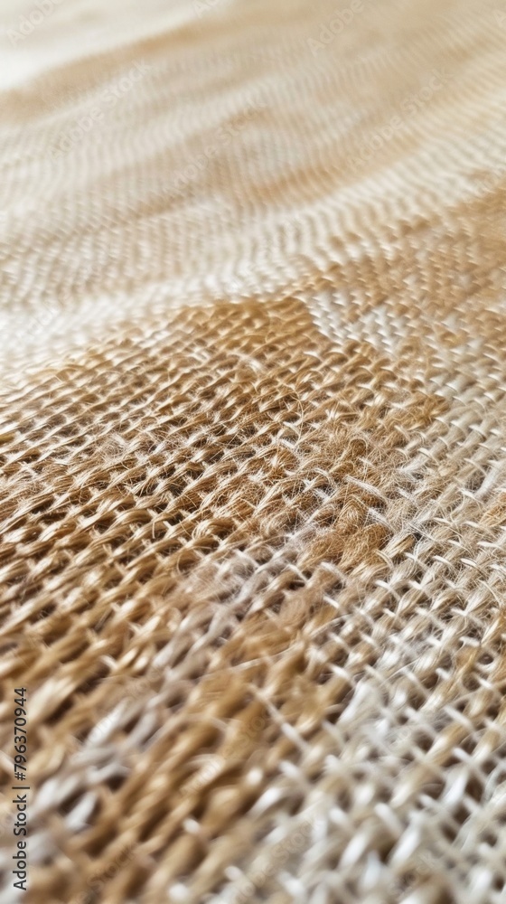 Close-up of woven linen, natural fibers, subtle variations in color Close-up of woven linen, natural fibers, subtle variations in color