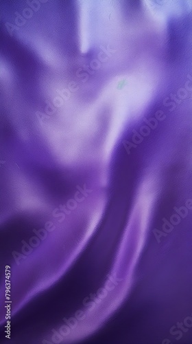 Purple foil metallic wall with glowing shiny light, abstract texture background blank empty with copy space
