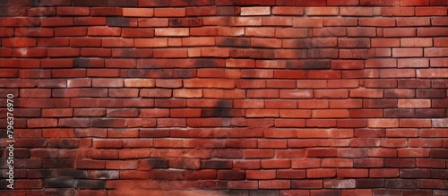 Brick wall texture with fire hydrant