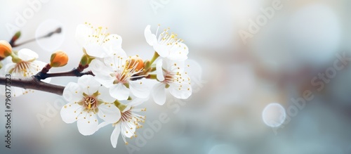 Branch with white blossoms