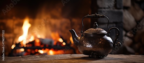 Teapot Near Flame on Table