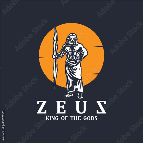 Zeus logo design vector illustration.
