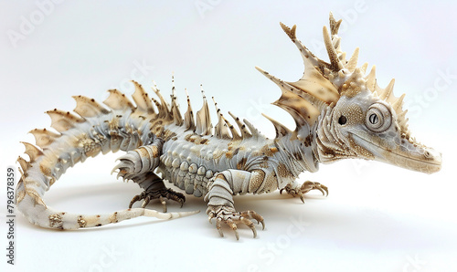 sea dragons on a white background