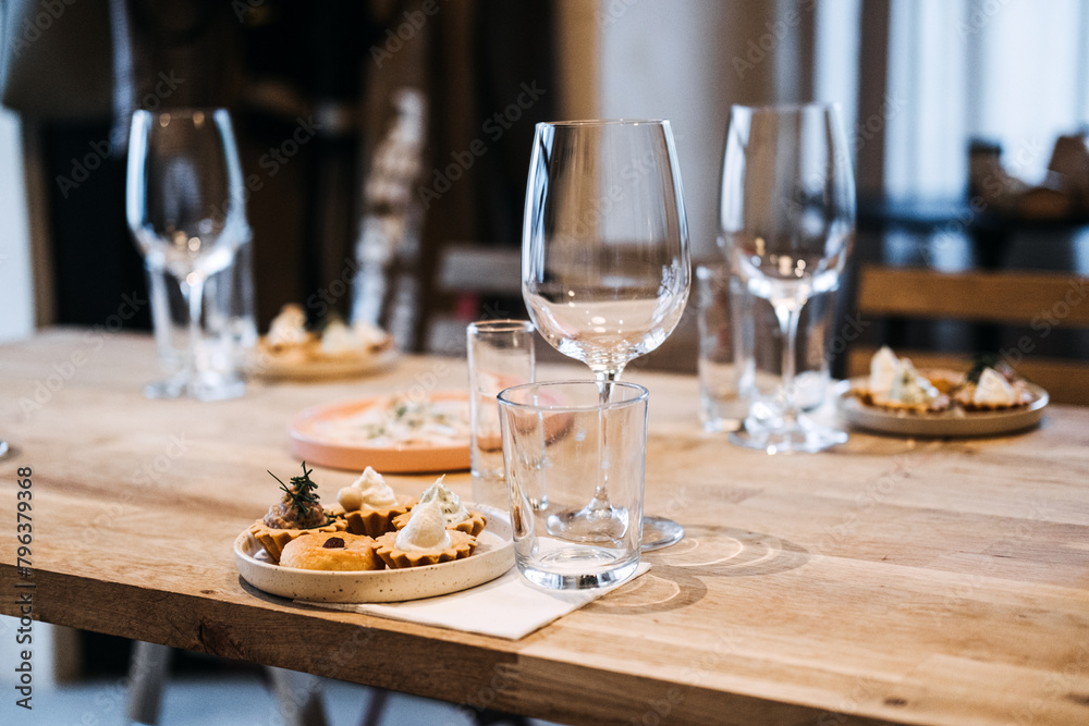 Stemware Elegance at a Serene Wine Culture Event Stemware Elegance at a Serene Wine Culture Event