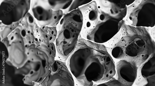 black and white osteoblasts are bone forming cell photo