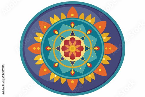 Melamine plate ornament design.