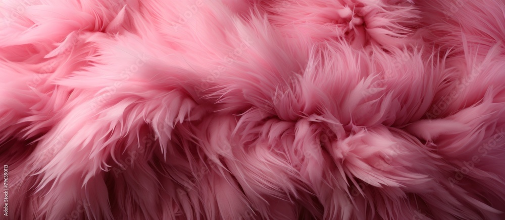 Pink feather background texture. Close up of pink feather boa texture.