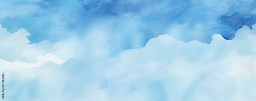 Sky Blue watercolor background texture soft abstract illustration blank empty with copy space