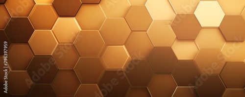 Tan hexagons pattern on tan background. Genetic research, molecular structure. Chemical engineering