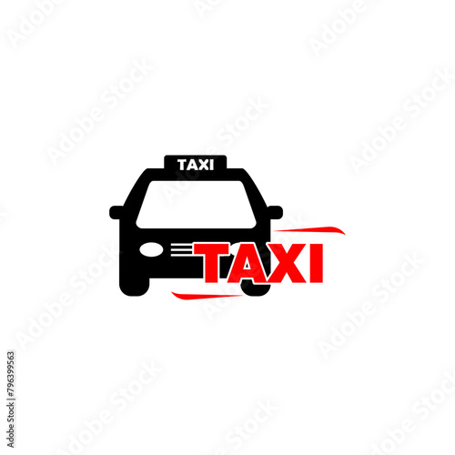 Taxi car icon isolated on white background     
