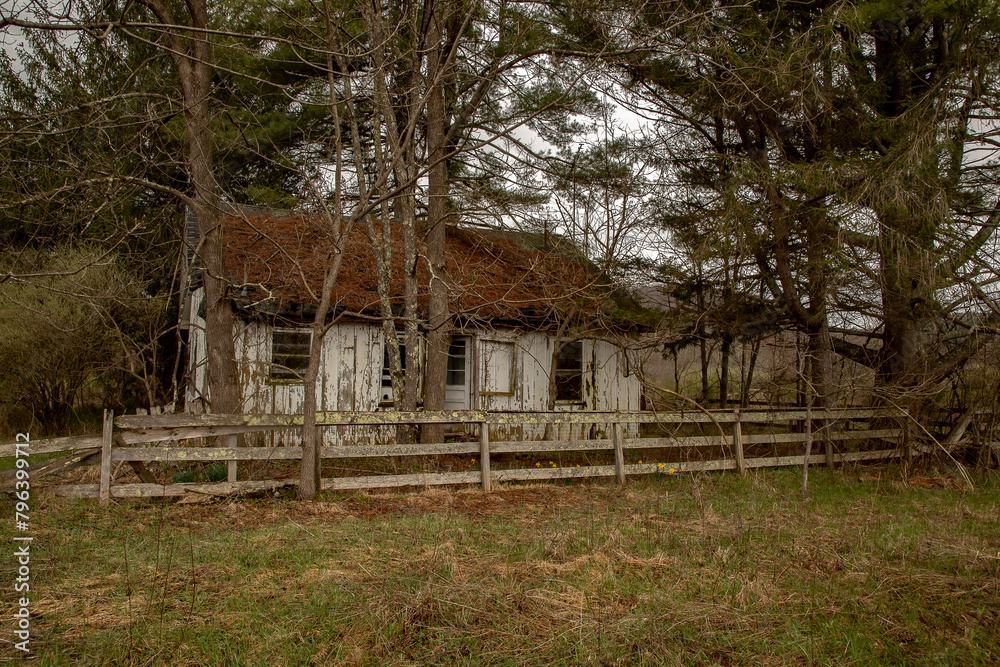 Abandoned tenant house in the Delaware Water Gap  National Recreation Area