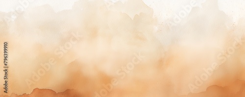 Tan watercolor background texture soft abstract illustration blank empty with copy space