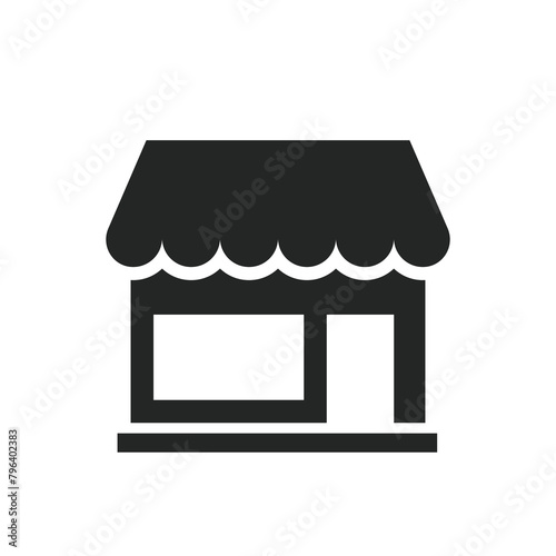 Wallpaper Mural Shopping Store Icon Isolated on White Background Torontodigital.ca