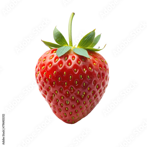 strawberry isolated on transparent background. AI Generative