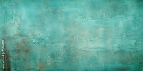 Turquoise old scratched surface background blank empty with copy space 